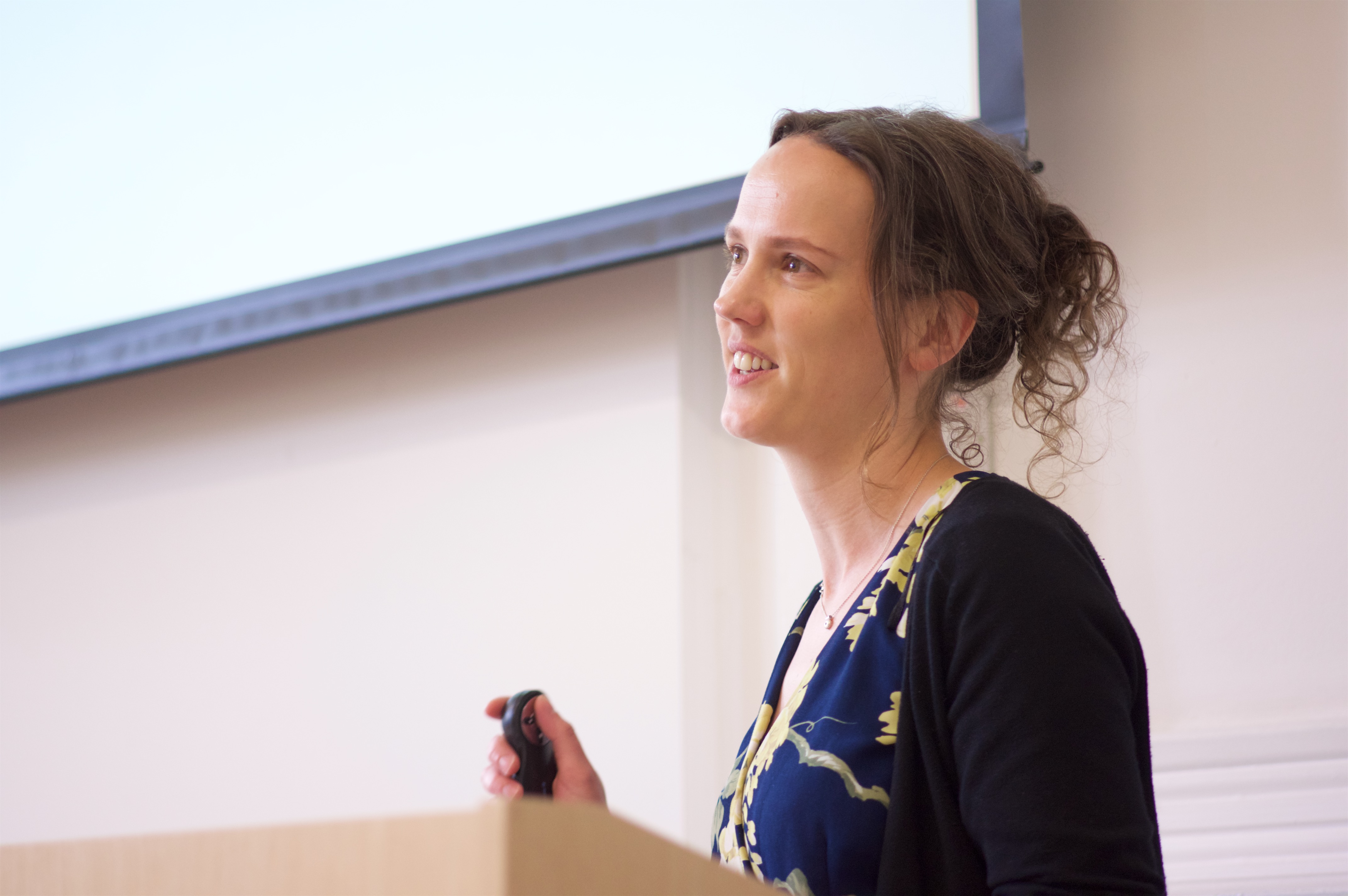 Katie presenting her talk at the LuCiD conference