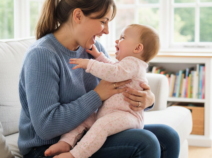 Babbling babies like to talk